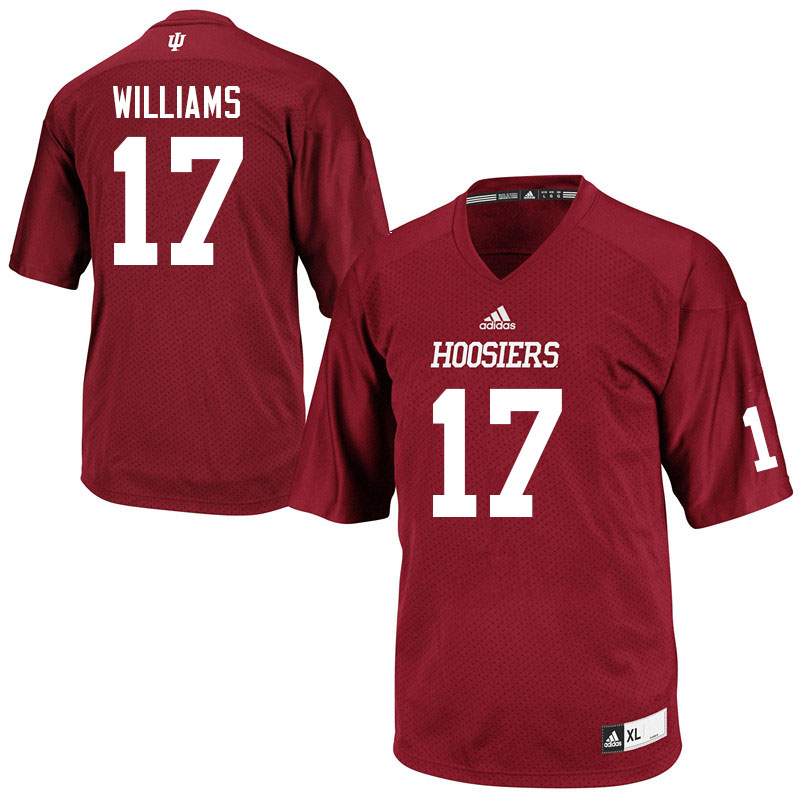 Men #17 Jordyn Williams Indiana Hoosiers College Football Jerseys Sale-Crimson Jersey